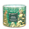 Bath & Body Works, White Barn 3-Wick Candle w/Essential Oils - 14.5 oz - 2021 Christmas & Winter Scents! (Fresh Balsam)