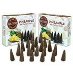 Pineapple Incense Cones - Total 20 Cone Incense - Dual Pack of 10 Insence Cones - Incense Cones Scented - Cone Incense Scents - 