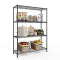 SONGMICS Storage Shelf, Metal Wire Shelving Unit, Adjustable Shelves, for Garage, Bedroom, Living Room, Kitchen, Pantry, 4 Tier,