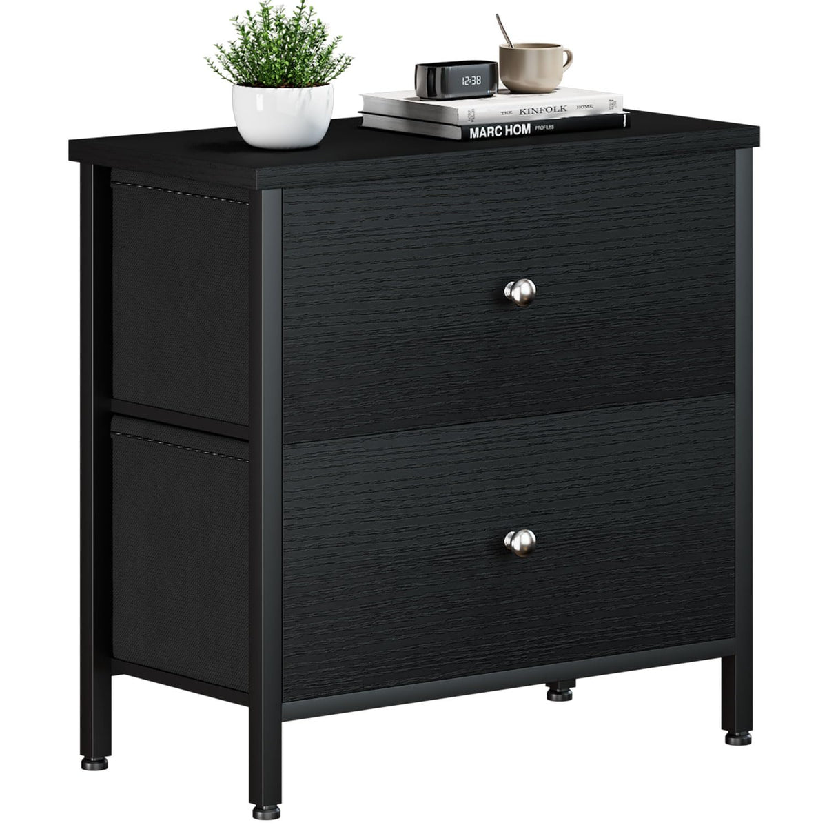 Boluo White Night Stand With Drawers 3 Drawer Dresser For Bedroom, Tall Nightstand For Closet Dorm Modern Bedside Table