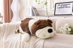 Rniuc Plush Dog Big Doll Cute Cartoon Soft Dog Big Pillow Long Throw Sleeping Pillow Doll Toy Pillow Plush Puppy Brown 31.4in/80