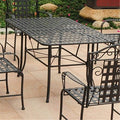 International Caravan Mandalay Iron Outdoor 60" Dining Table