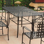 International Caravan Mandalay Iron Outdoor 60" Dining Table
