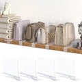 SUNHEARTH 4PCS Acrylic Shelf Dividers for Closet Organization,Clear Closet Dividers for Shelves,Vertical Purse Organizer for Clo
