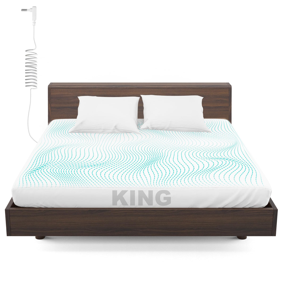 Grounding Fitted Sheets - King Size (76' ?80' X 13') Conductive Sheets Cover For Bed 95% Organic Cotton + 5% Silver Fiber-Xl