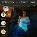 Decolure 100% Organic Viscose Derived From Bamboo Sheets King Size 4Pcs - Ultra Soft & Luxuriously Cooling, 17'' Deep Pocket, Do