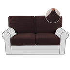 H.VERSAILTEX 2024 New Trend Multi-Pieces Loveseat Covers for 2 Cushion Couch High Stretch Couch Cushion Covers Jacquard Textured