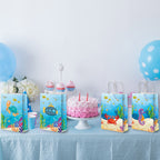12 Pack Sea Animals Party Bags Under The Sea Party Favor Gift Bags Ocean Themed Party Treat Bags Marine Creature Fish Mermaid Ca