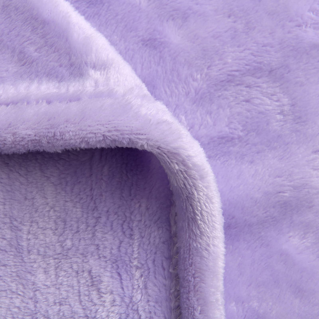 Sochow Flannel Fleece Blanket Twin Size, All Season Lightweight Super Soft Cozy Blanket For Bed Or Couch, 60X80 Inches, Lilac