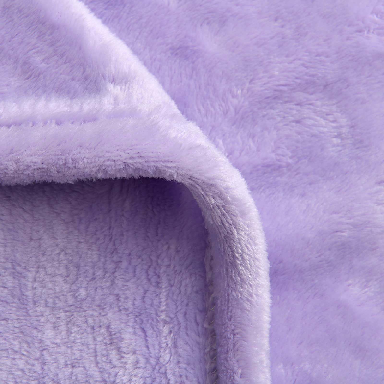 Sochow Flannel Fleece Blanket Twin Size, All Season Lightweight Super Soft Cozy Blanket For Bed Or Couch, 60X80 Inches, Lilac