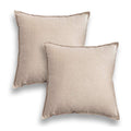 Jeanerlor Solid Natural Cotton Linen Decoration 18X18 Throw Pillow Sham Cushion Case Soft Pillow Cover Delicate Decorative Pillo