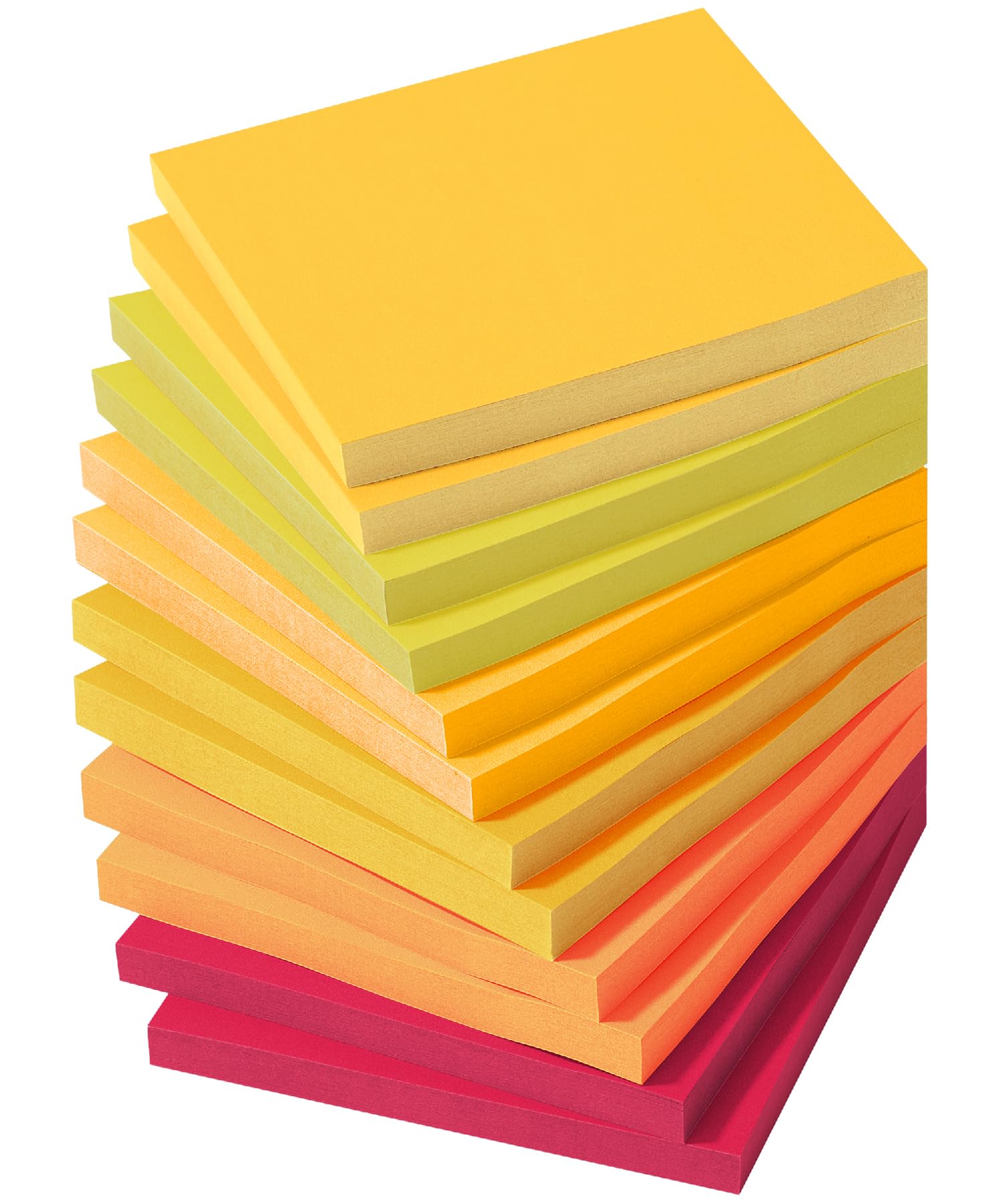Mr. Pen- Sticky Notes, 3   X3   , 12 Pads, 600 Sheets, Tropical Sunset, Sticky Note, Self-Stick Note Pads, Sticky Pads Sticky No