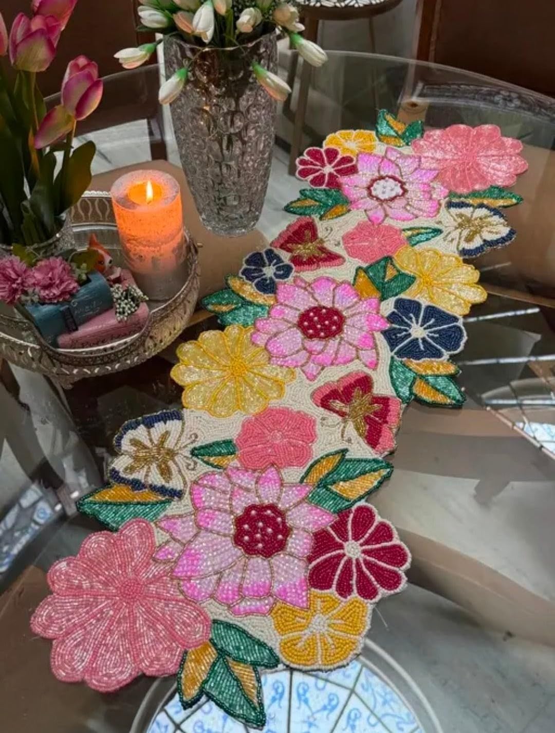 SS Handmade Design Table Runner for Dining Table, Decorative Home Accessory
