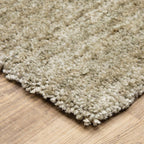 HomeRoots 507848 10 x 13 ft. Stone Shag Power Loom Stain Resistant Rectangle Area Rug