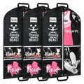 DEEKA 3 Pack Cheer Garment Bag for Hanging Clothes with Zipper Pockets Cheer Accessories Mom Essentials Uniform Costume 40 Inch 