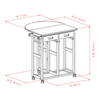 Winsome Trading, Inc. 89332 Burnett Kitchen, Round, Natural