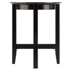 Ergode Deluxe Wood Sasha Accent Table | Sleek Curved Design | Ample Storage | Black Finish | Multiple Finishes Available | Assembly Hardware Included | 20' W x 20' D x 27' H (92118-VV)