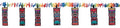 Tiki Flower Lei Garland - 7.5' (1 Pc,) - Perfect for Luaus, BBQs, Pool Parties for a Tropical Island Vibes