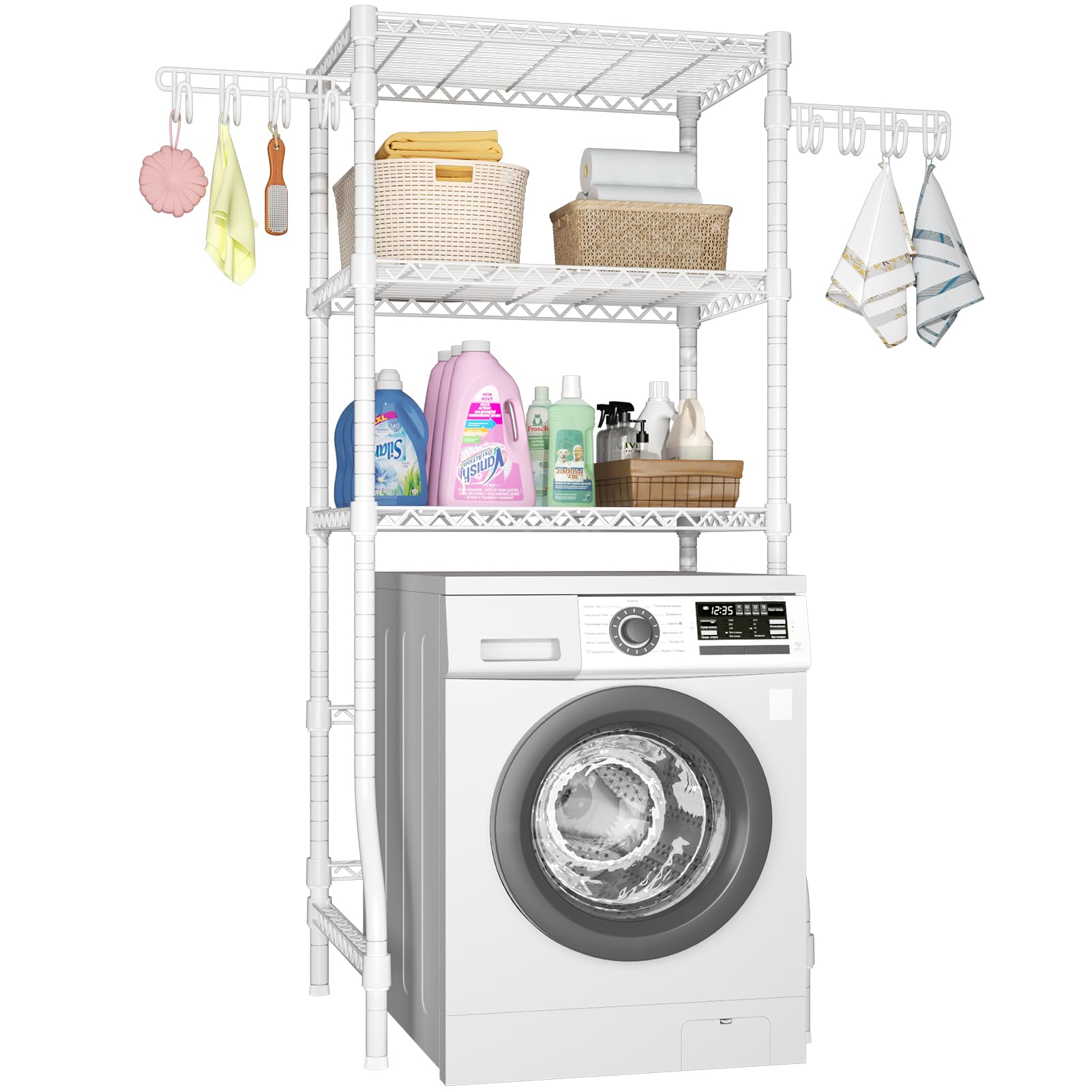 Ulif U8 Medium Laundry Room Storage Organizer, Over the Washer and Dryer Storage Shelves for Laundry Organization, 32.3   W x 17