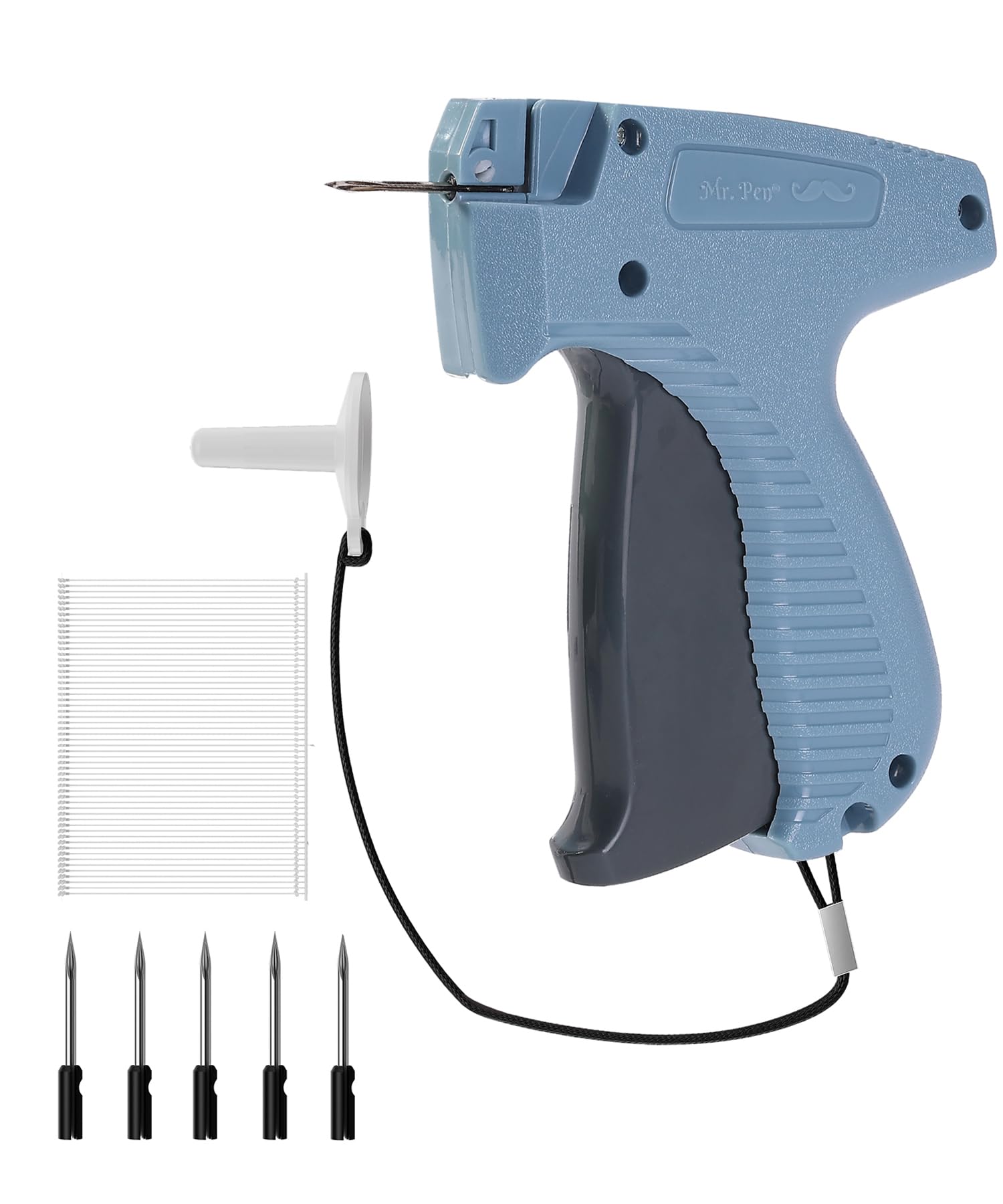 Mr. Pen- Tagging Gun, 5 Needles & 2000 Pcs Barbs Fasteners, Blue, Price Tag Gun, Tagging Gun For Clothing, Tag Attacher Guns, Re
