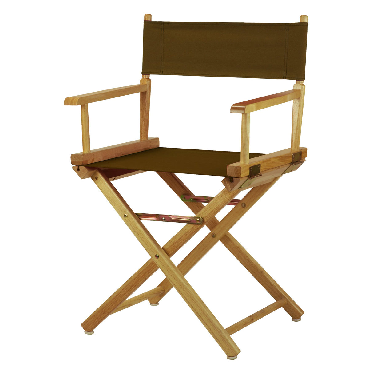 Casual Home 200-00/021-45 Director'S Chair Canvas 18&quot; - Classic Height Natural Frame/Brown