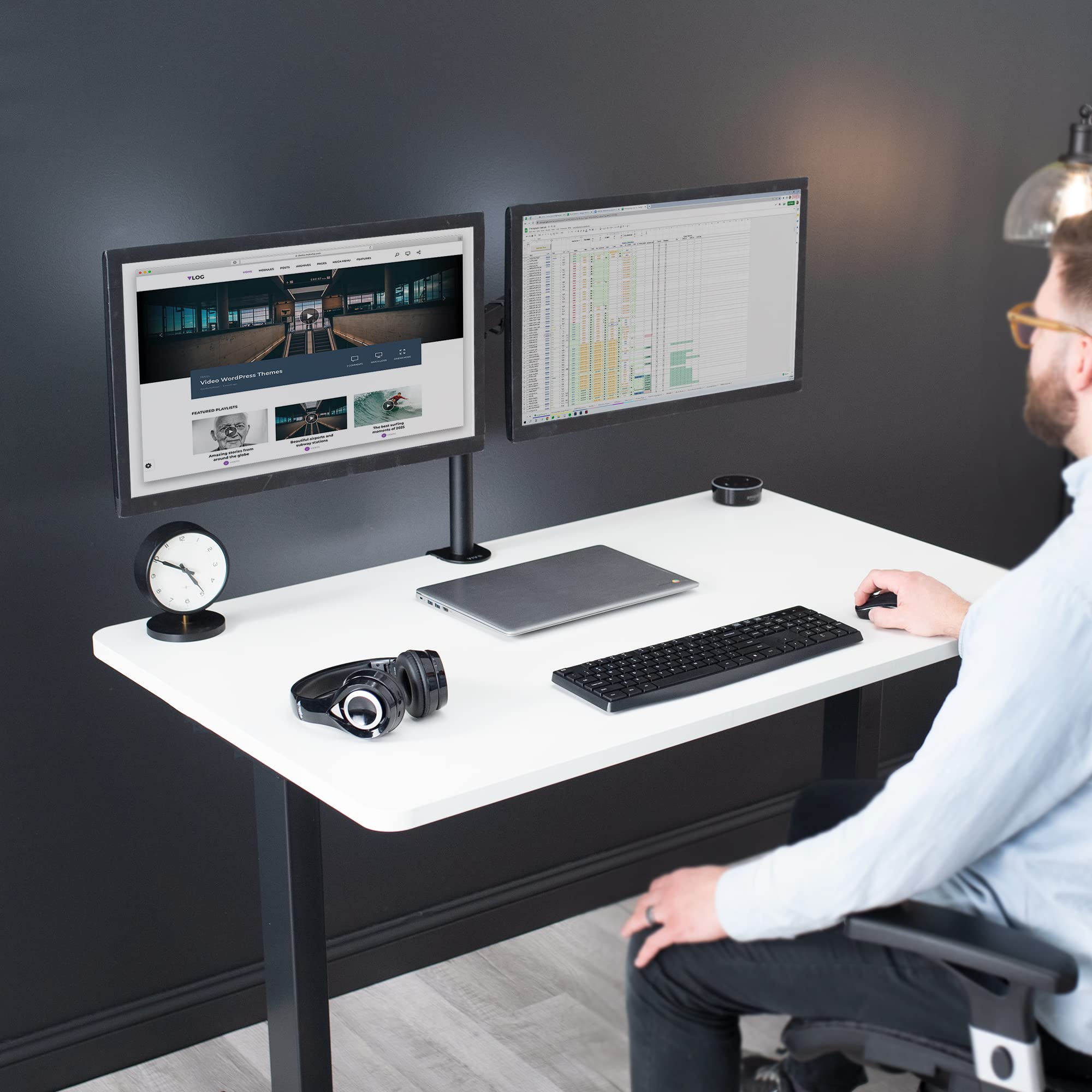 VIVO Universal Table Top for Sit to Stand Desk Frames