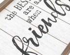 Parisloft The Best Times Are Always Found When Friends&Family Gather Round Rustic Wood Signs,Vantage Wooden Farmhouse Plaque, La