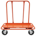 GypTool Heavy Duty Drywall Sheet Cart & Panel Dolly with 4 Swivel Wheels - Orange