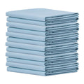 Premium Ocean Blue Pillowcases 12 Pack, Standard Queen Size, Soft Brushed 1800 Thread Count Microfiber, Allergies Free, Wrinkle 