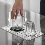 Aunmas Sink Glass Rinser, 114Mm Diameter Stainless Steel Kitchen Sink Cup Rinser Washer Cup Faucet Glass Washer Cleaner Attachme