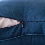 Miulee Pack Of 2 Navy Blue Pillow Covers 20X20 Inch Decorative Couch Throw Pillow Covers Linen Cushion Covers Set Modern Farmhouse Home Decor For Sofa Living Room Bed