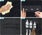 Mivvosakuki 4Pcs Shower Caddy Adhesive Replacement,Shower Shelves Adhesive Strip Pad Shower Organizer Sticker Replacement Bathro