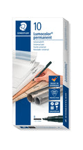 Staedtler 314-9 Lumocolor Bold Permanent Universal Pen B, Pack Of 10, Black, 314-9 Ve