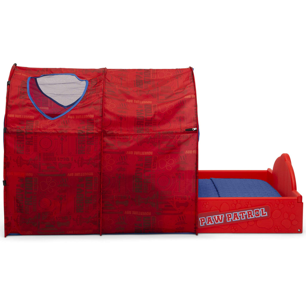 Delta Children Nick Jr. Paw Patrol Sleep And Play Toddler Bed With Tent, Red