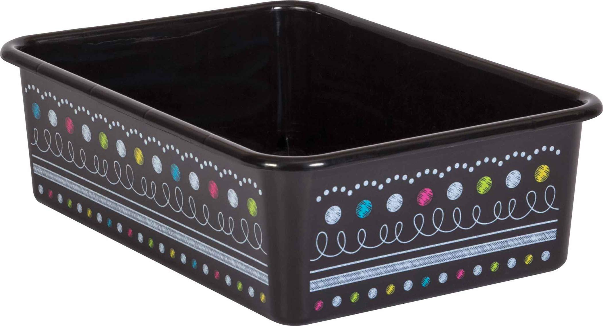 Chalkboard Brights Large Plastic Storage Bins - 6 Pack