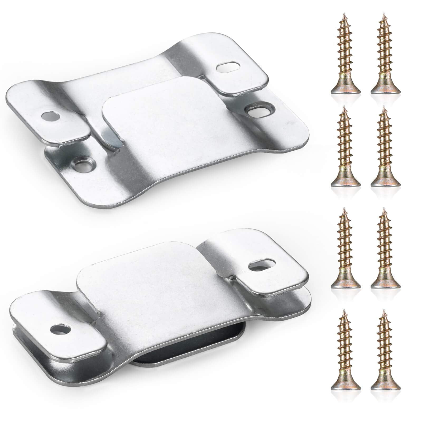 SONGTIY 4PCS Sectional Couch Connectors Furniture Connector, Premium Metal Sofa Interlocking Sofa Connector Bracket with Screws,