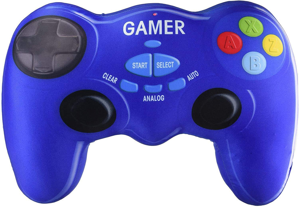 iscream Game On! Bubble Gum Scent Video Game Controller Shaped 9' x 6.75' Mini Pillow