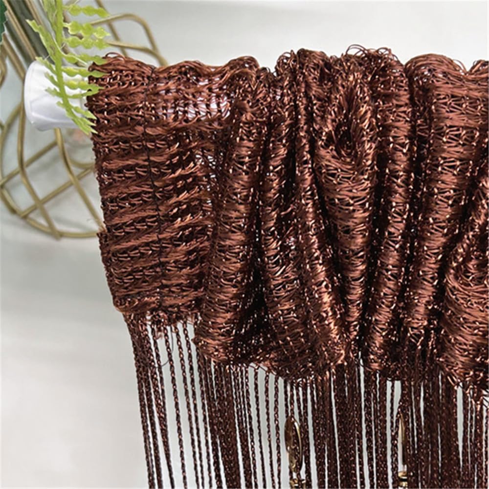 Ave Split 100Cmx200Cm Decorative Door String Curtain Beads Wall Panel Fringe Window Room Divider Blind For Coffee House Restaura
