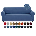 Joccun Stretch Couch Cover Slipcovers, 1-Piece Sofa Covers for 3 Cushion Couch Spandex Jacquard Washable Furniture Protector Cov