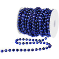 WILLBOND 50ft Christmas Tree Beads Artificial Pearls Beads Garland Plastic Beads Roll for Christmas Tree Wedding DIY Decoration 