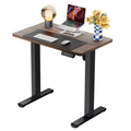 ErGear Height Adjustable Electric Standing Desk, 71 x 30 Inches Sit Stand up Desk, Memory Computer Home Office Desk, Dark Walnut