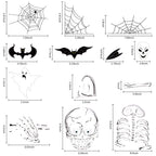 140Pcs Halloween Window Clings Decor For Halloween Decorations, Double Side Halloween Window Stickers Removable Glass Decals For