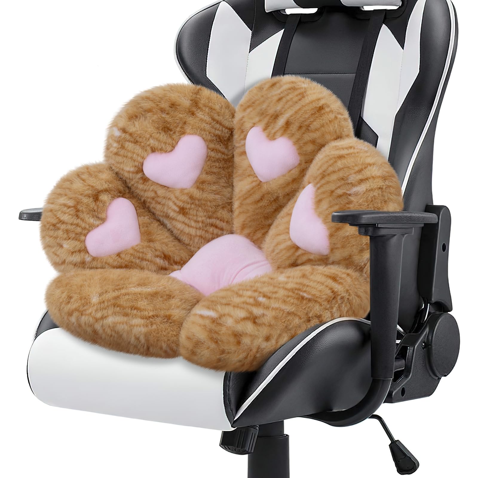 MOONBEEKI Cat Paw Cushion, Comfy Chair Kawaii Plush Seat Cushions Shape Lazy Pillow for Gamer 28x 24 Cozy Floor Cute Girl Worker