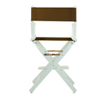Casual Home 220-01/021-45 Director'S Chair Canvas 24" - Counter Height Whiteframe/Brown