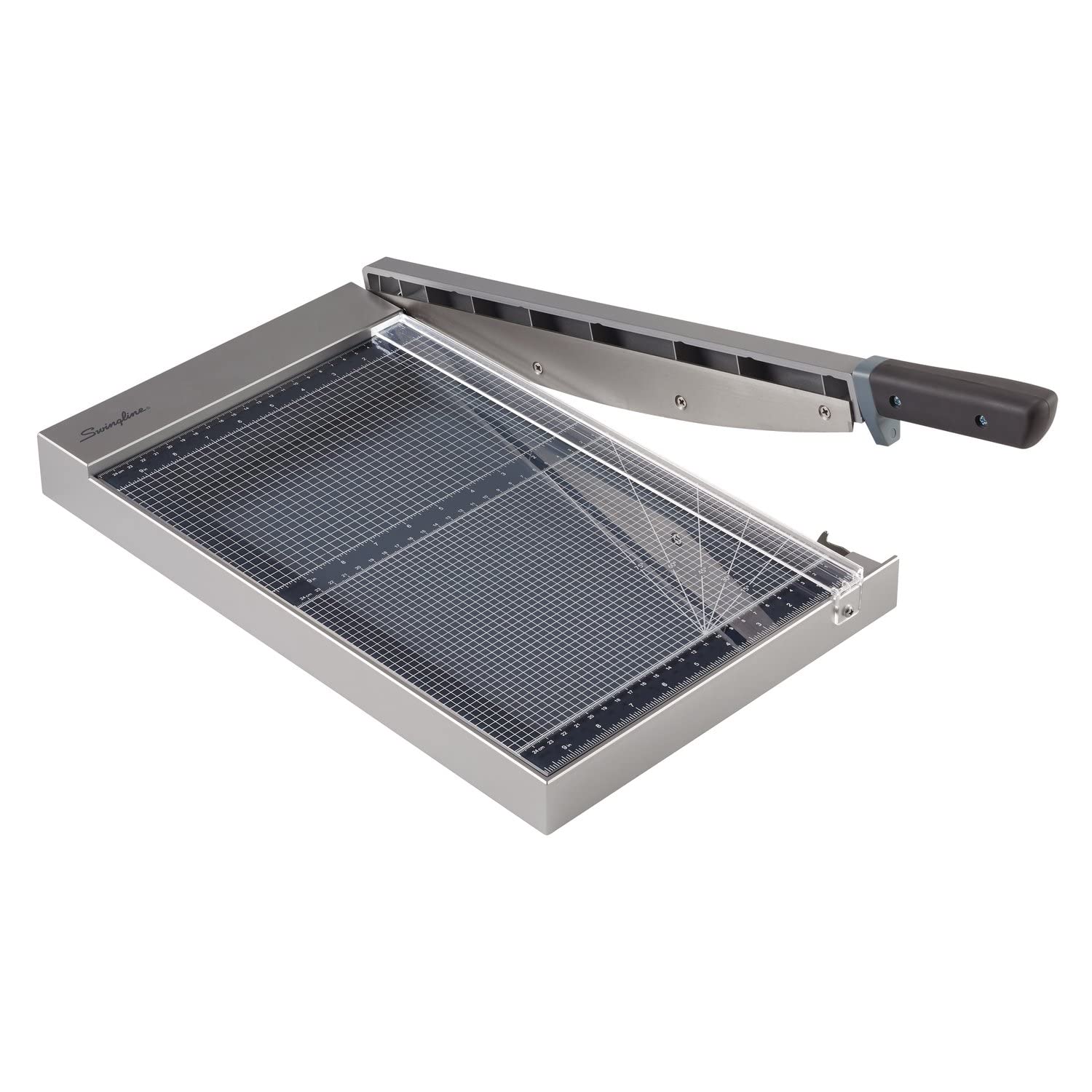 Swingline Paper Trimmer, Guillotine Paper Cutter, 15' Cut Length, 15 Sheet Capacity, Glass, Classiccut 1515G With Edgeglow (G70
