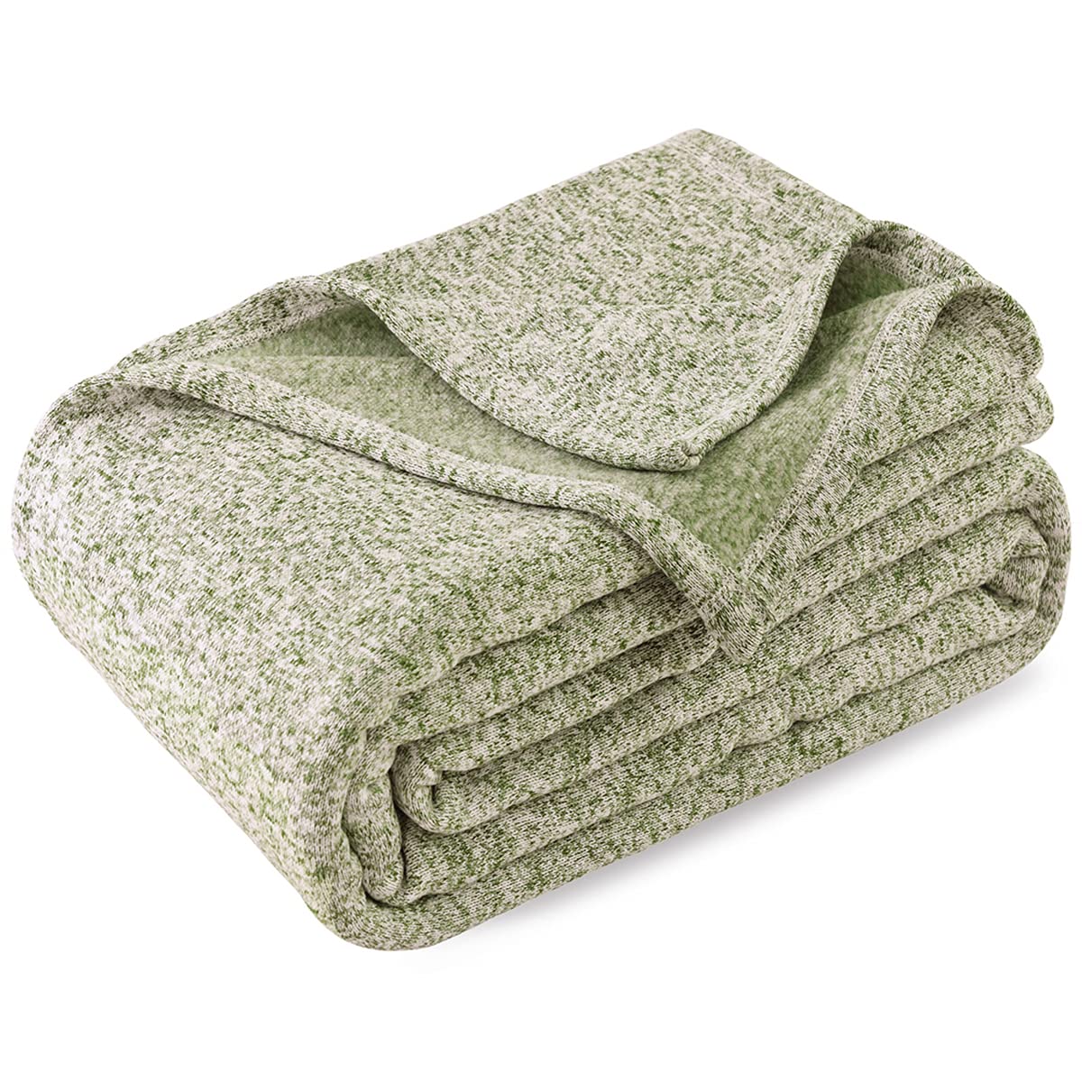 Kawahome Summer Sweatshirt Blanket Breathable Knit Blanket For Bed Jersey Lightweight Thin Blankets For Hot Sleeper Queen (90X90