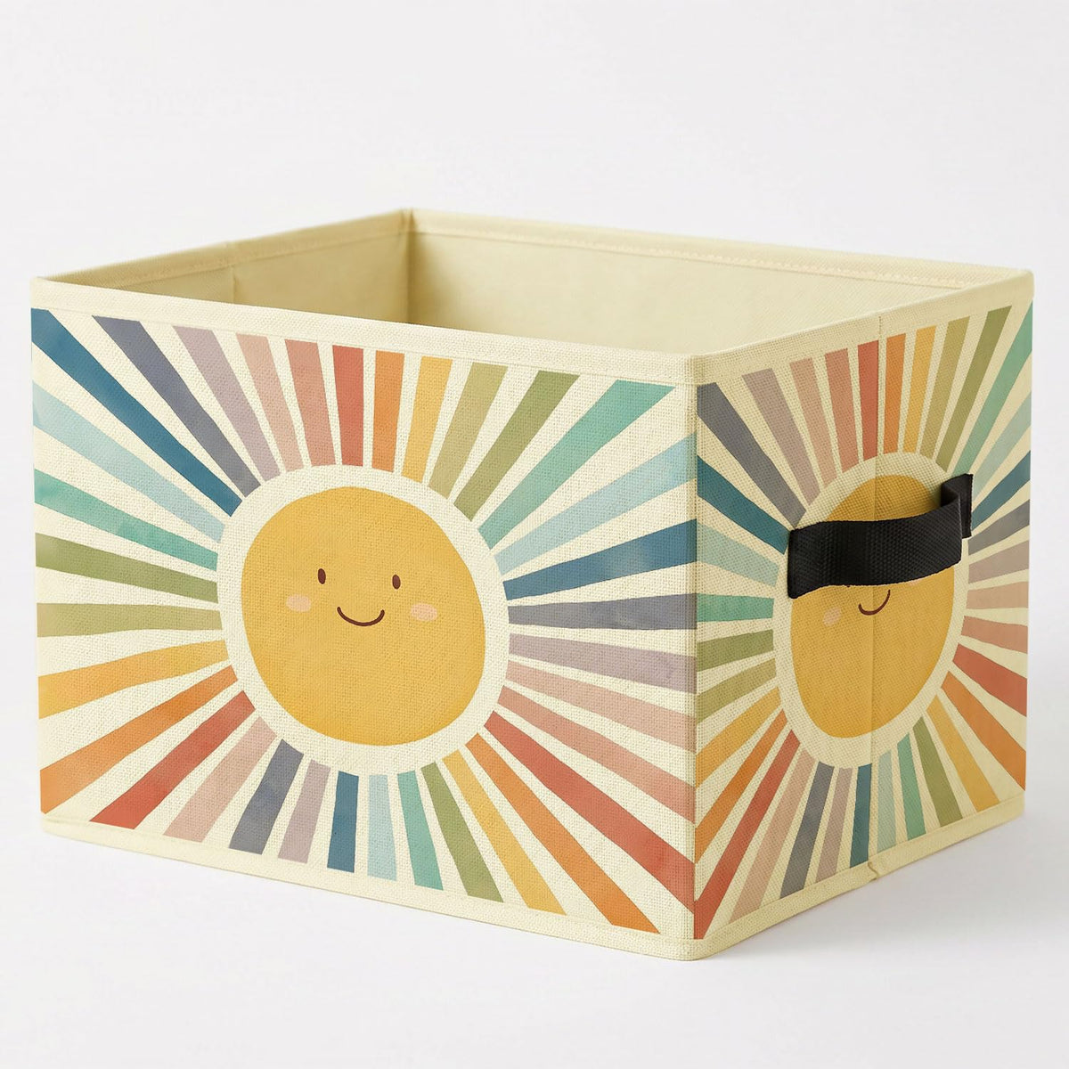 RKQIEG Boho Colorful Sunshine Storage Bins Box with Handles