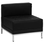 Flash Furniture HERCULES Imagination Series Black LeatherSoft Sofa & Chair Set
