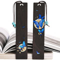 Zqzymxq 2Pcs Butterfly Bookmark Aesthetic, Book Marks For Reading Women, Butterfly Gifts For Women (Blue Butterfly)