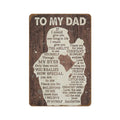 To My Dad If I Could Give You One Thing in Life Gift for Dad from Daughter Birthday Gift for Dad Print Wall Art Novelty Fathers